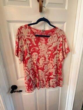 MP rare color Frida Printed Women's Short-Sleeve Top